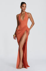 Adele Maxi Dress - Burnt Orange