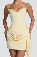 Avelina Mini Dress - Lemon