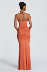 Aesha Maxi Dress - Burnt Orange