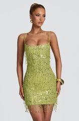 Blaise Mini Dress - Olive