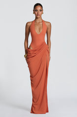 Adele Maxi Dress - Burnt Orange